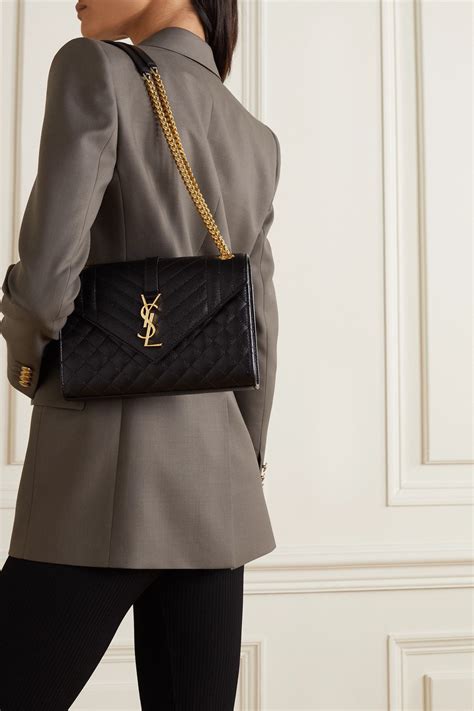 ysl envelope bag medium vs large|ysl crocodile envelope bag.